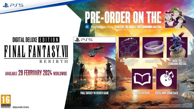 Square Enix PS5 Final Fantasy VII: Rebirth - Deluxe Edition + Pre-Order  Bonus 