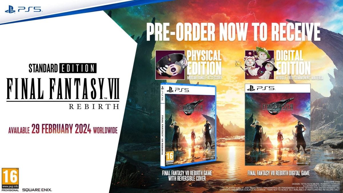 All Final Fantasy 7 Rebirth Pre-order Bonuses