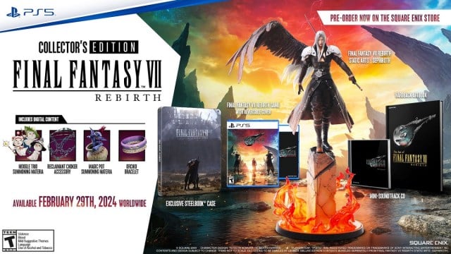 Final Fantasy 7 Rebirth collector's edition Sephiroth statue