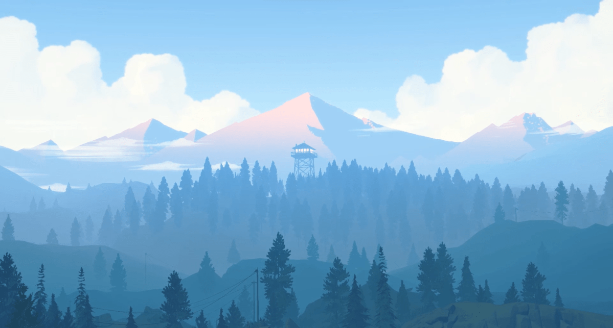 Delilah's tower in Firewatch