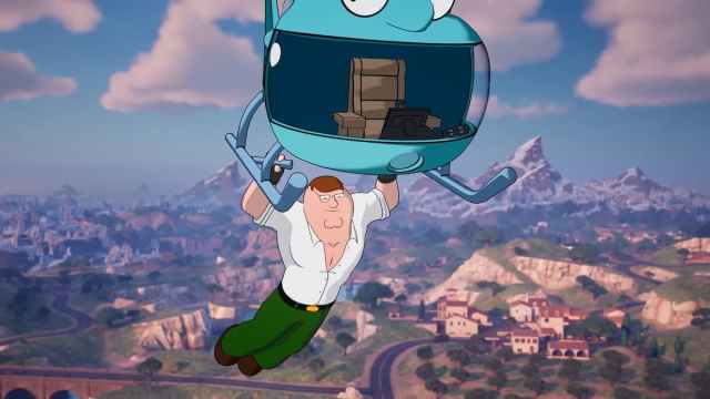 peter griffin dropping in fortnite