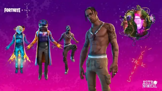 Travis Scott and Astro Jack Fortnite skins