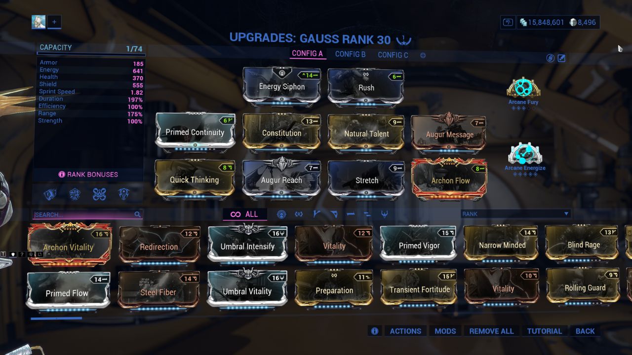 Best Gauss Prime Build In Warframe