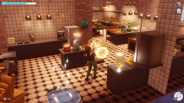 The player using their Royal Hourglass to find Glimmer in the Ratatouille Realm.