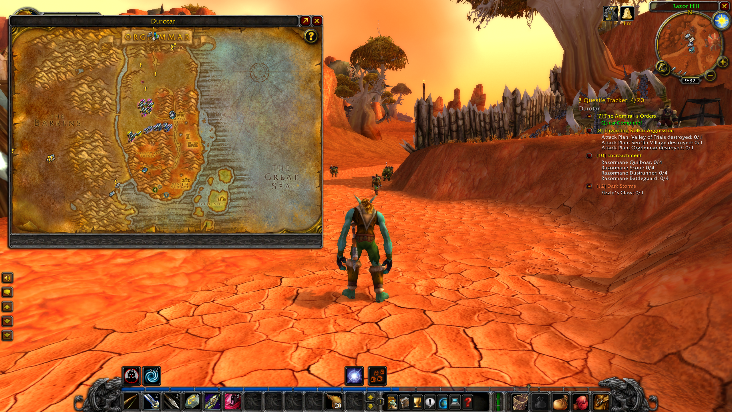 WoW Classic with Questie addon open.