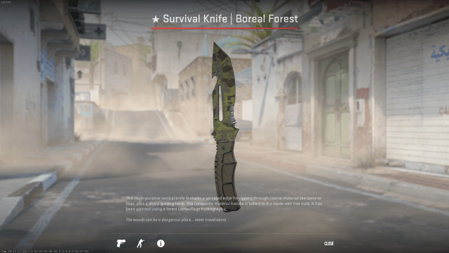 Survival Knife Boreal Forest in CS2.