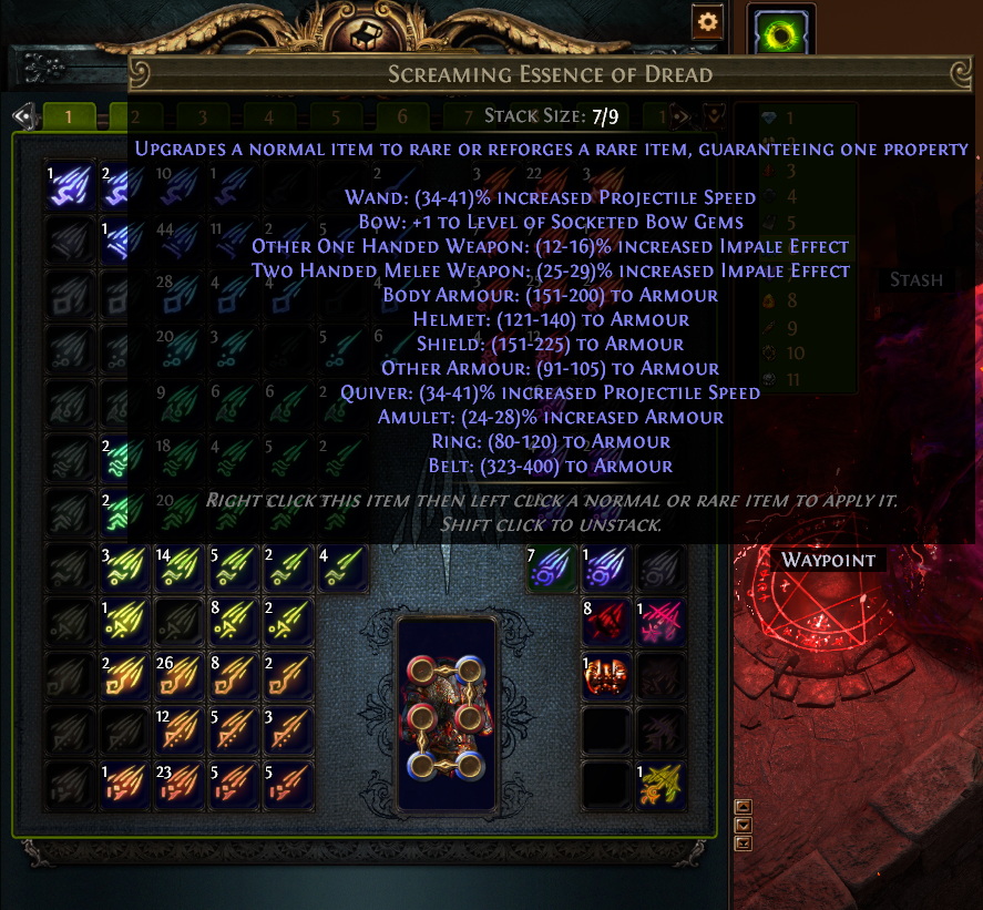 A screenshot of an Essence in the Essence menu in Path of Exile.