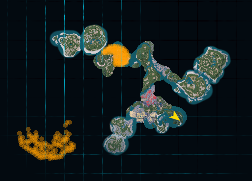 Dumud habitat map in Palworld
