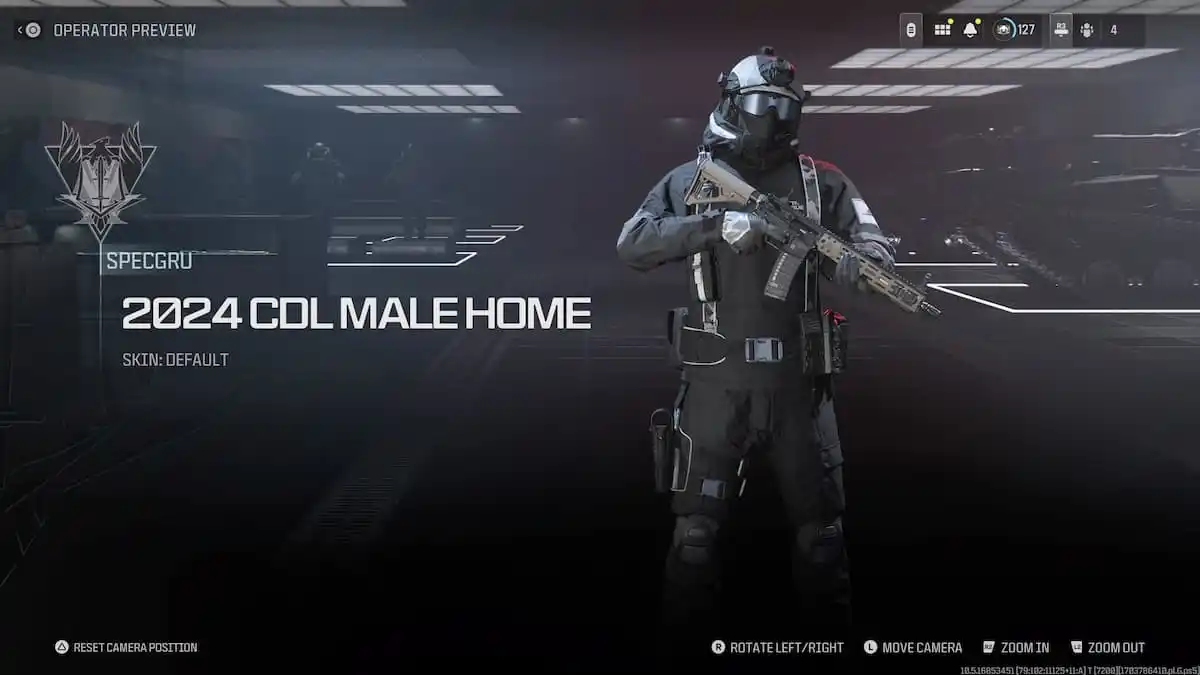 A screenshot of the base CDL skin in MW3.