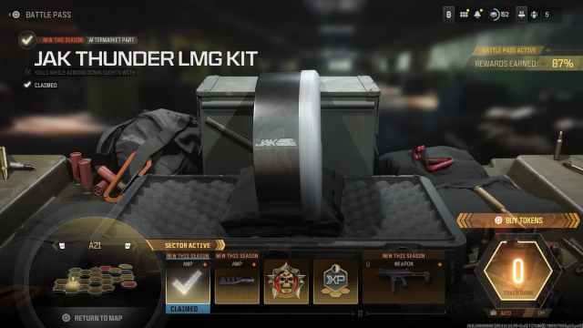 JAK Thunder LMG Kit in the MW3 season one battle pass