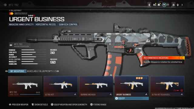 Urgent Business MW3 blueprint for MTZ-762