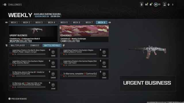 Urgent Business MW3 challenges