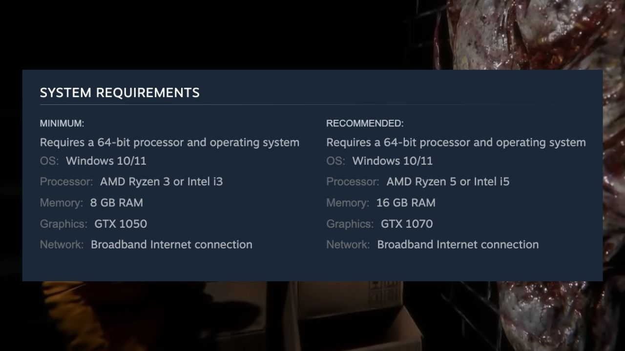 The system requirements for Infestation 88