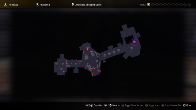 The Anaconda Escape map in Like a Dragon: Infinite Wealth