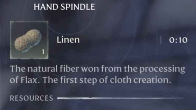 Linen description in Enshrouded.