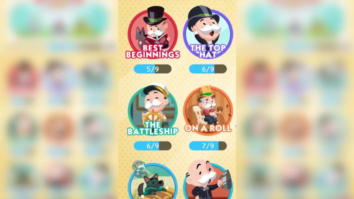 A screenshot of Monopoly GO's Album page.