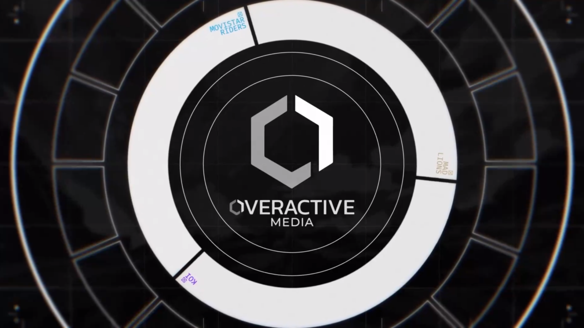 OverActive media logo with all three subsidiary logos.