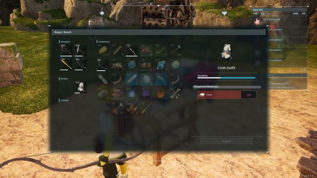 How to repair weapons and equipment in Palworld - Dot Esports