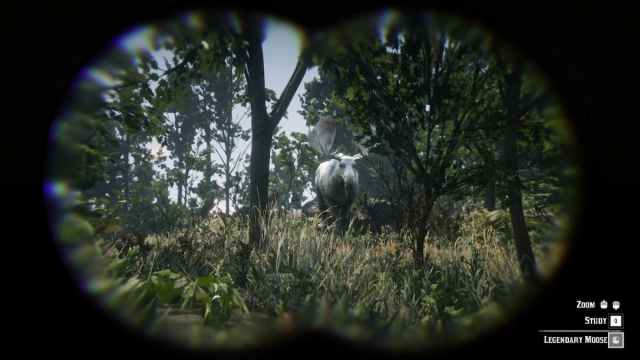 Legendary Moose in the wilds of Red Dead Redemption 2