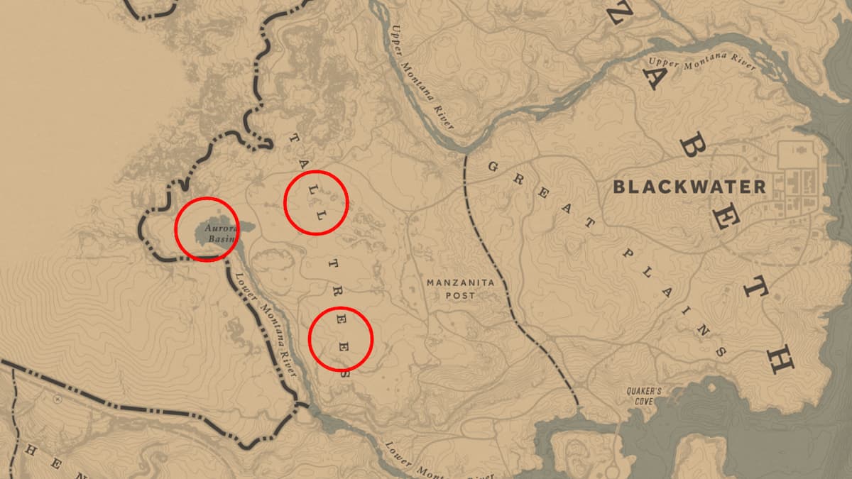 All Moose locations in Red Dead Redemption 2