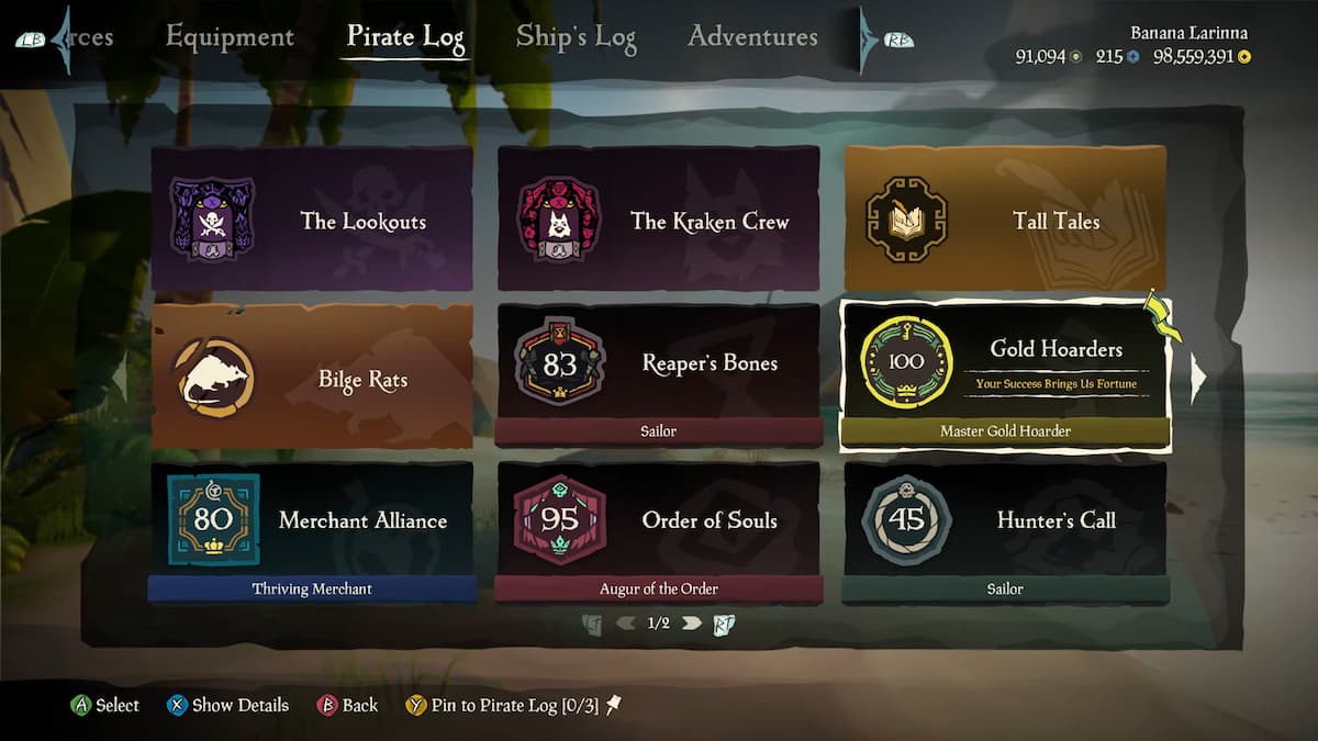 How to get Trading Company Distinction in Sea of Thieves