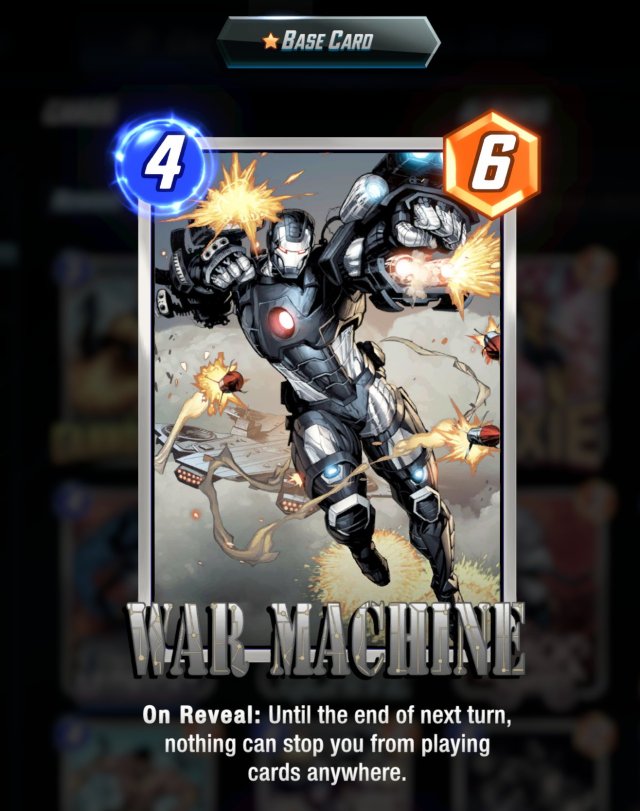 War Machine Marvel Snap datamine