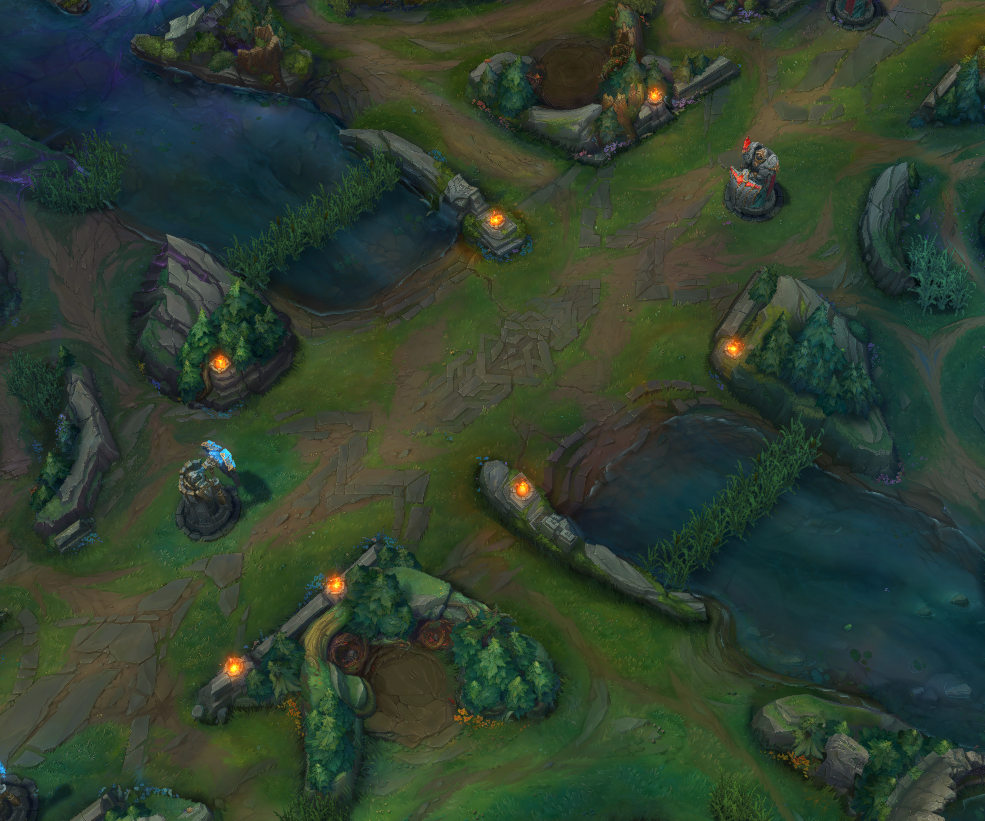 All Summoner's Rift terrain changes in LoL Patch 14.1 - Dot Esports