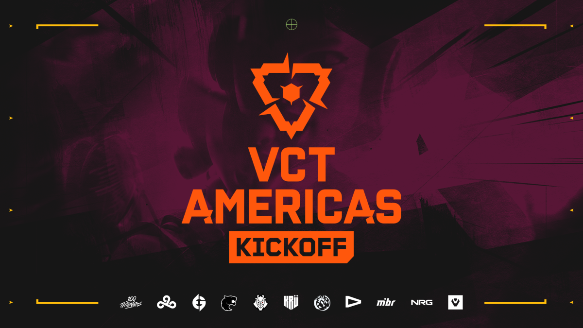 The official graphic for VCT Americas' 2024 Kickoff tournament