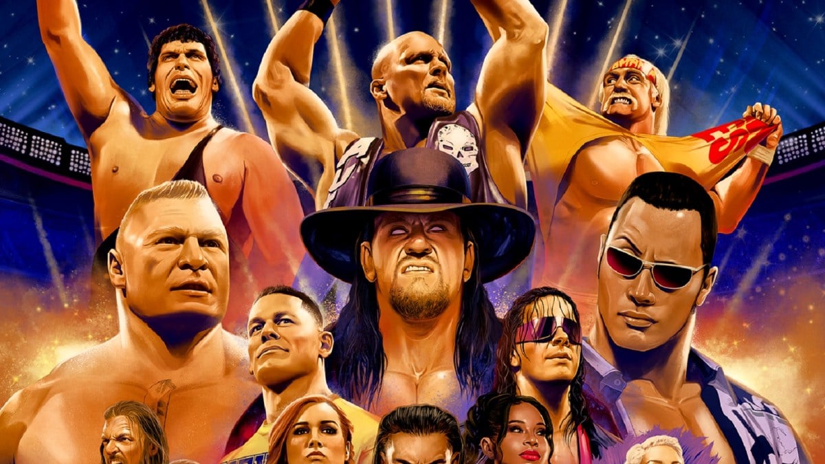 WWE 2K24 40 Years of WrestleMania box art