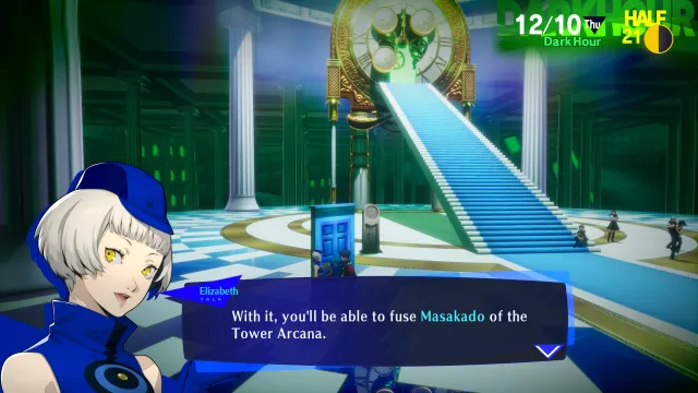 Elizabeth tells the player they can fuse Masakado in Persona 3 Reload after completing request No. 87.