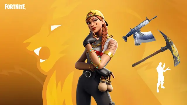 Picture showing the Aura skin in Fortnite.