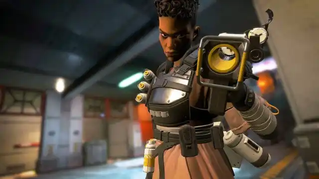 Bangalore from Apex Legends performs her default finisher.
