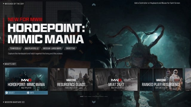 Hordepoint: Mimic Mania in MW3