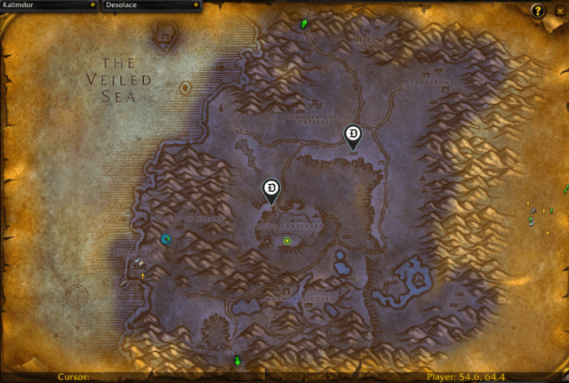 Location of important areas when doing Eclipse rune questline.