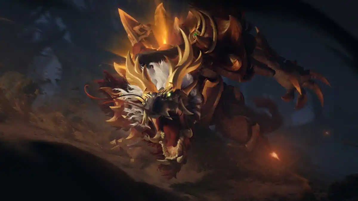 Dota 2's dragon cosmetics for the Lunar New Year update.