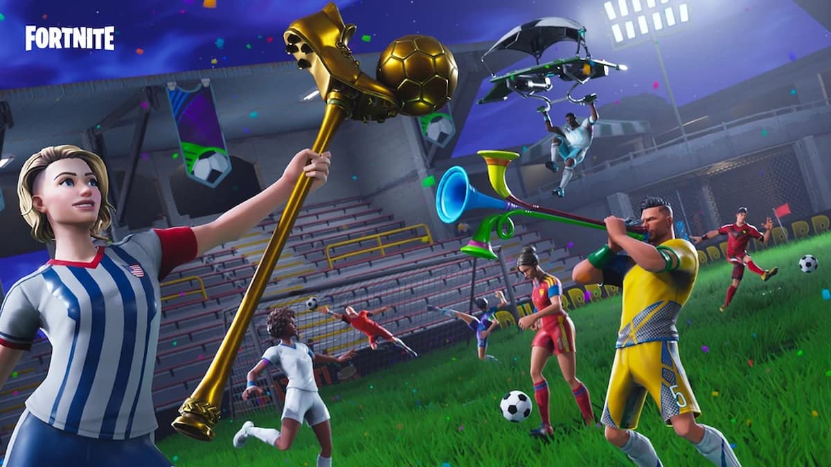 Picture showing the Sweaty Soccer skins in Fortnite.