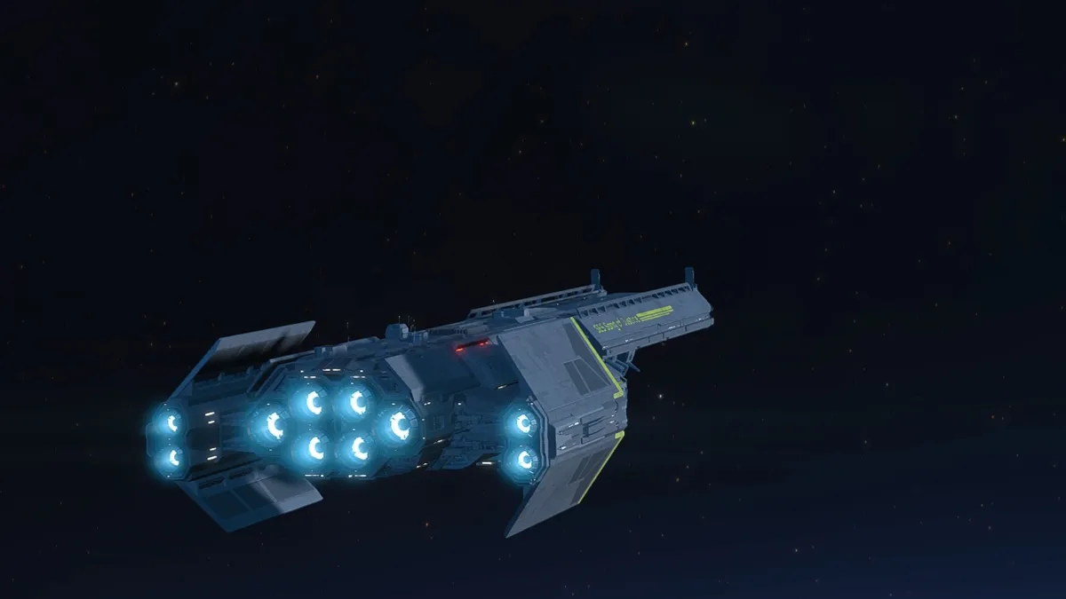 Super Destroyer in outer space for Helldivers 2