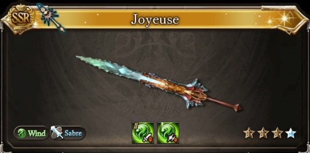 Icon image showing the Joyeuse in Granblue Fantasy Relink