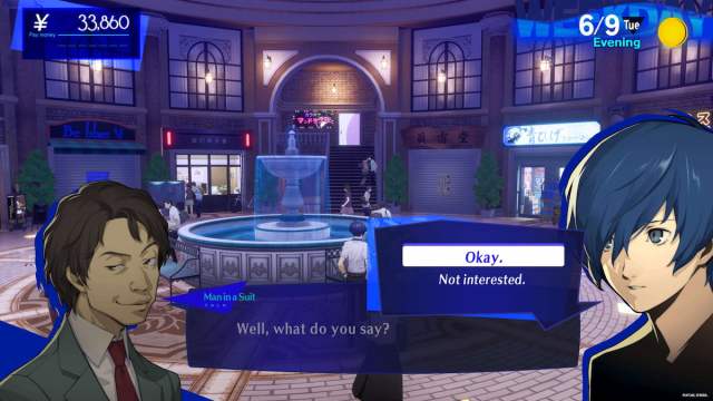 Meeting the man in the suit in Persona 3 Reload