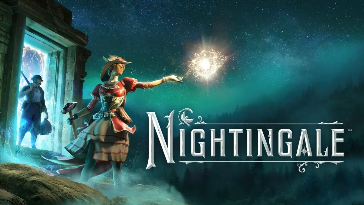 Nightingale promotional image of two characters entering a door
