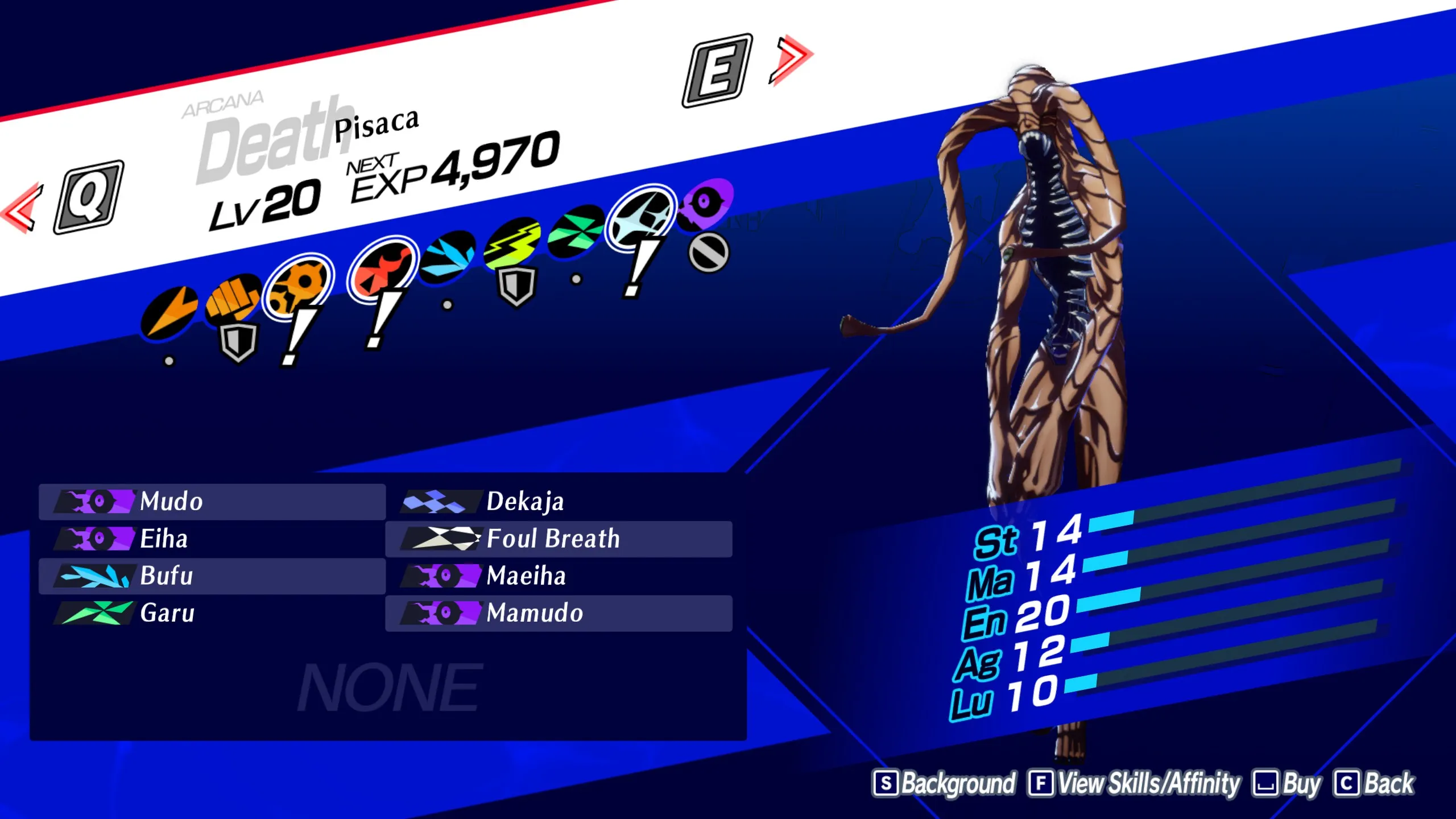 An image showcasing the Death Arcana in Persona 3 Reload.