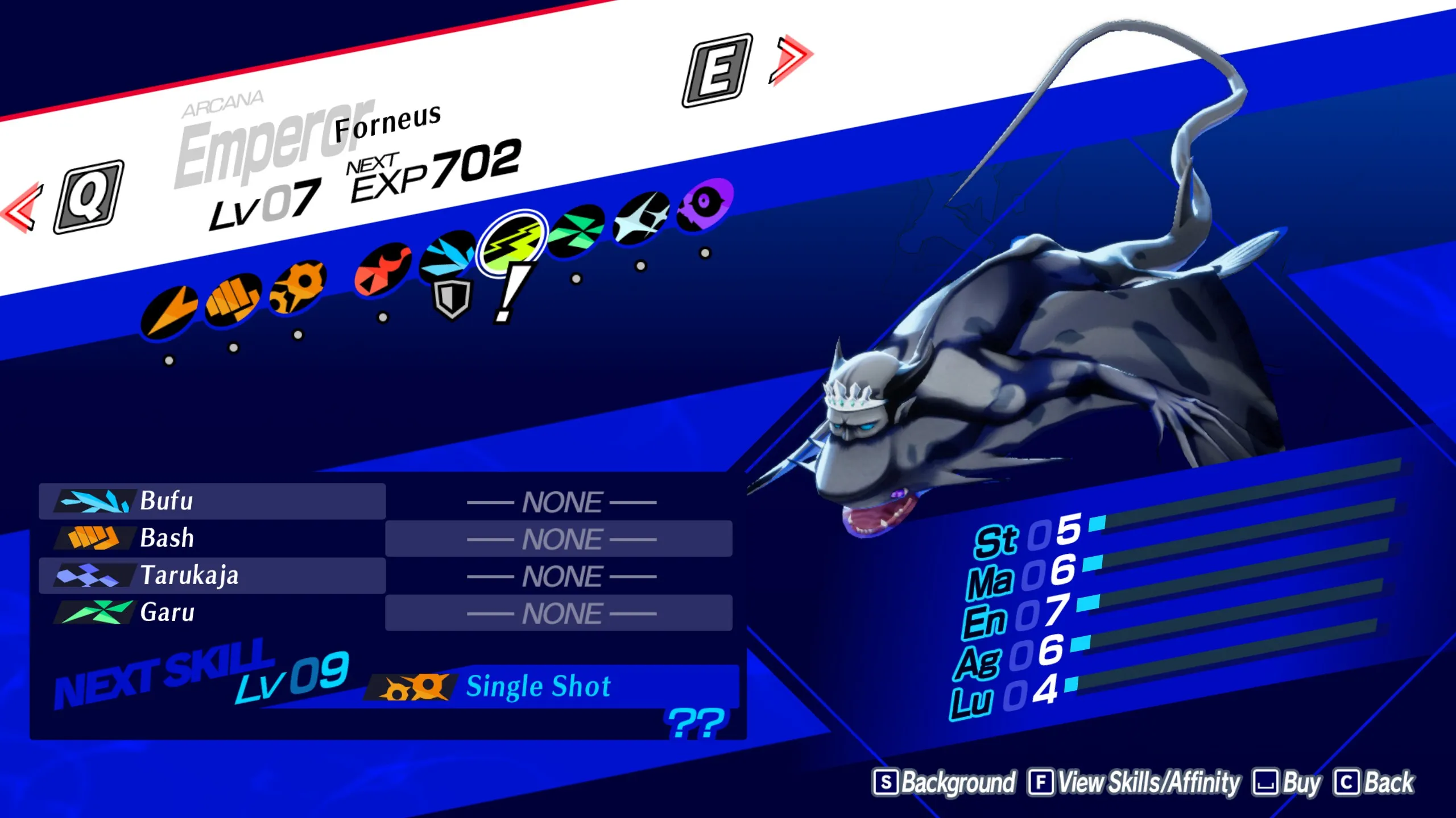 An image showcasing the Emperor Arcana in Persona 3 Reload.