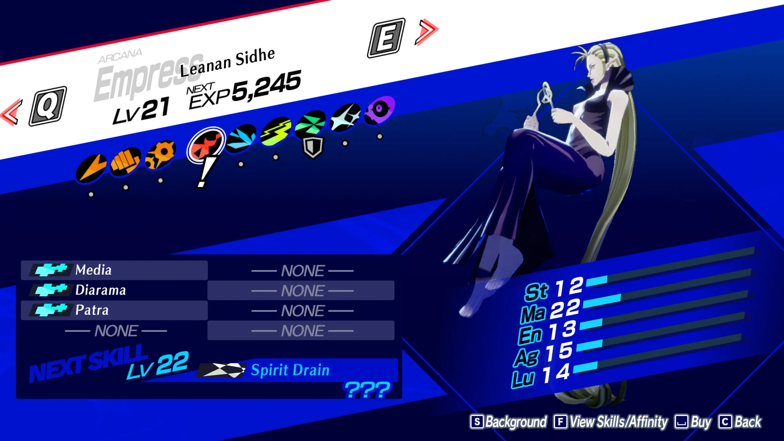 An image showcasing the Empress Arcana in Persona 3 Reload.