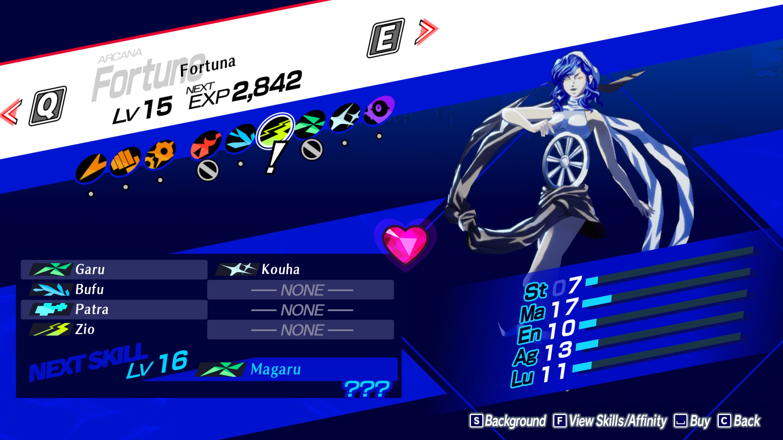 An image showcasing the Fortune Arcana in Persona 3 Reload.