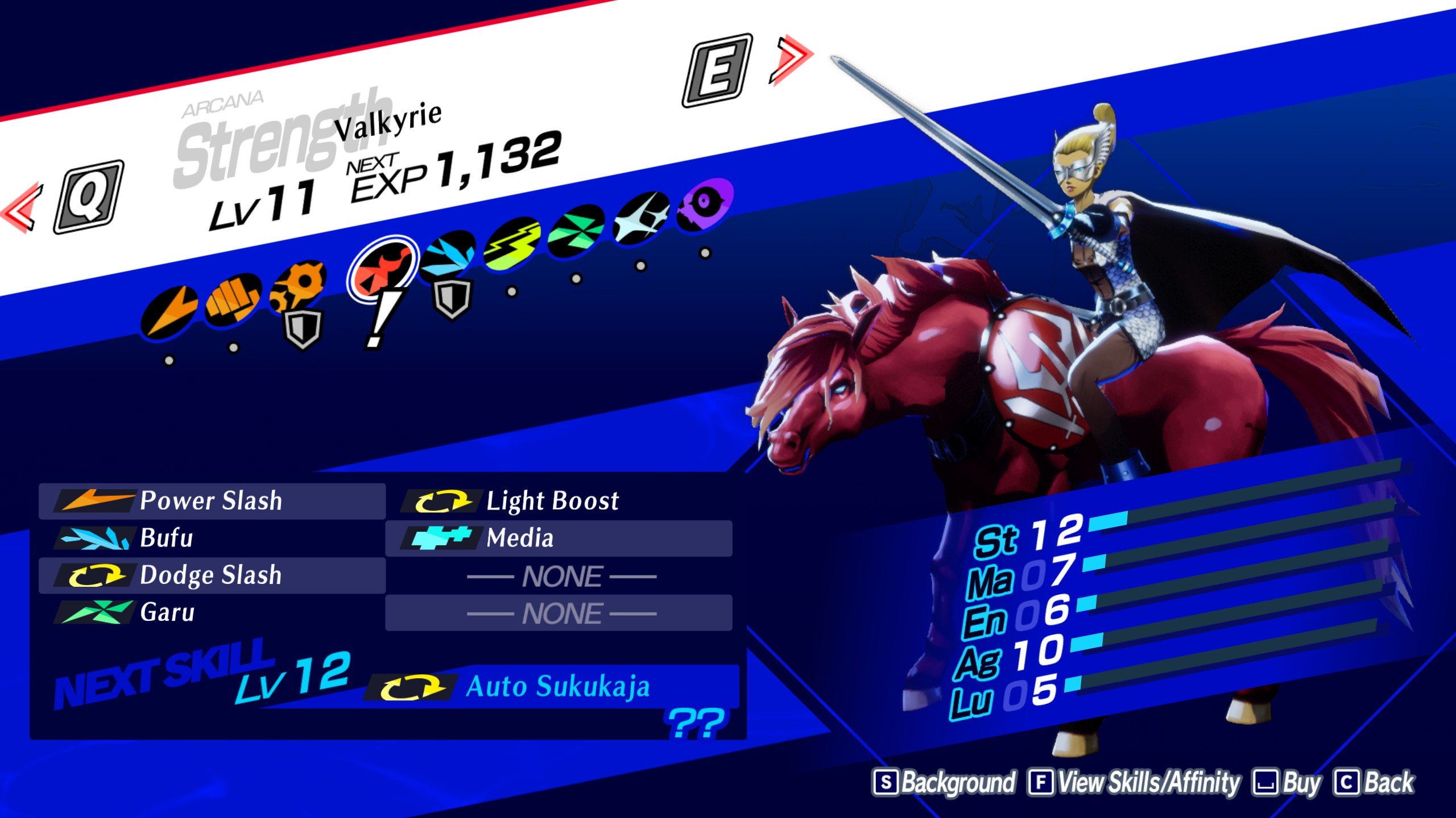 An image showcasing the Strength Arcana in Persona 3 Reload.