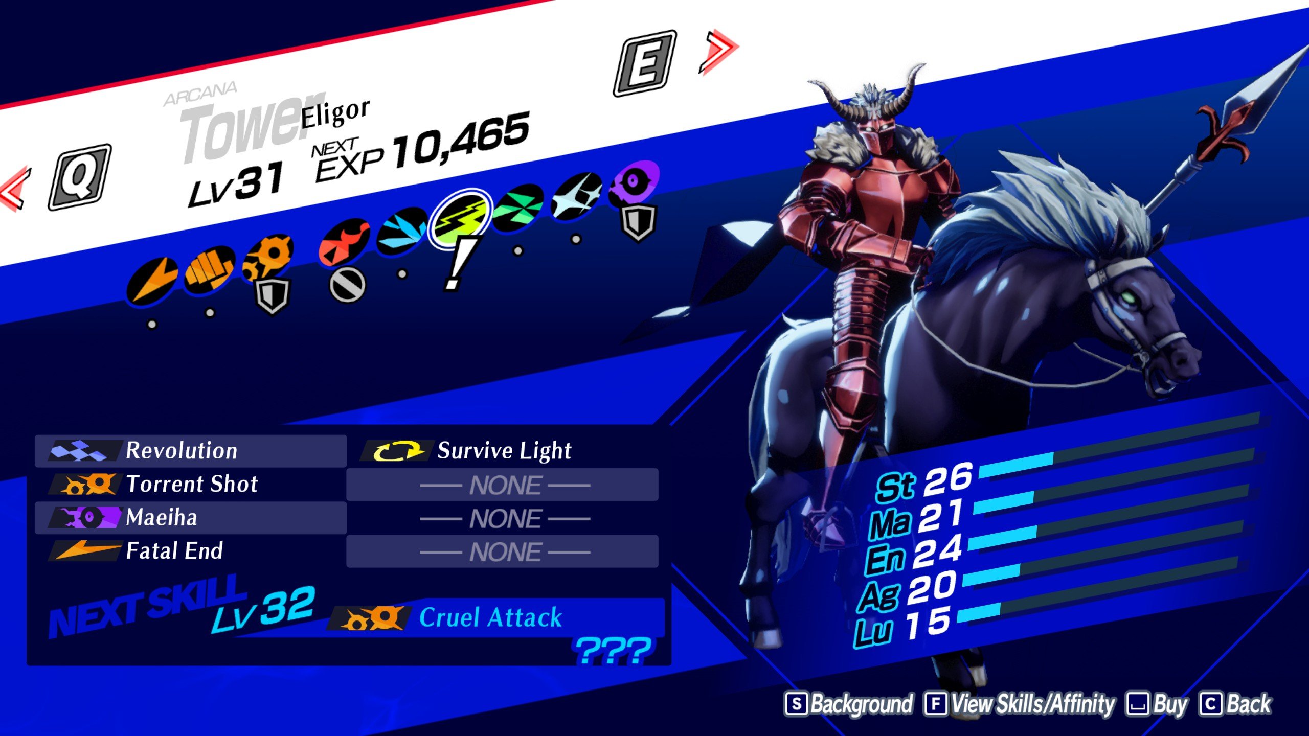 An image showcasing the Tower Arcana in Persona 3 Reload.