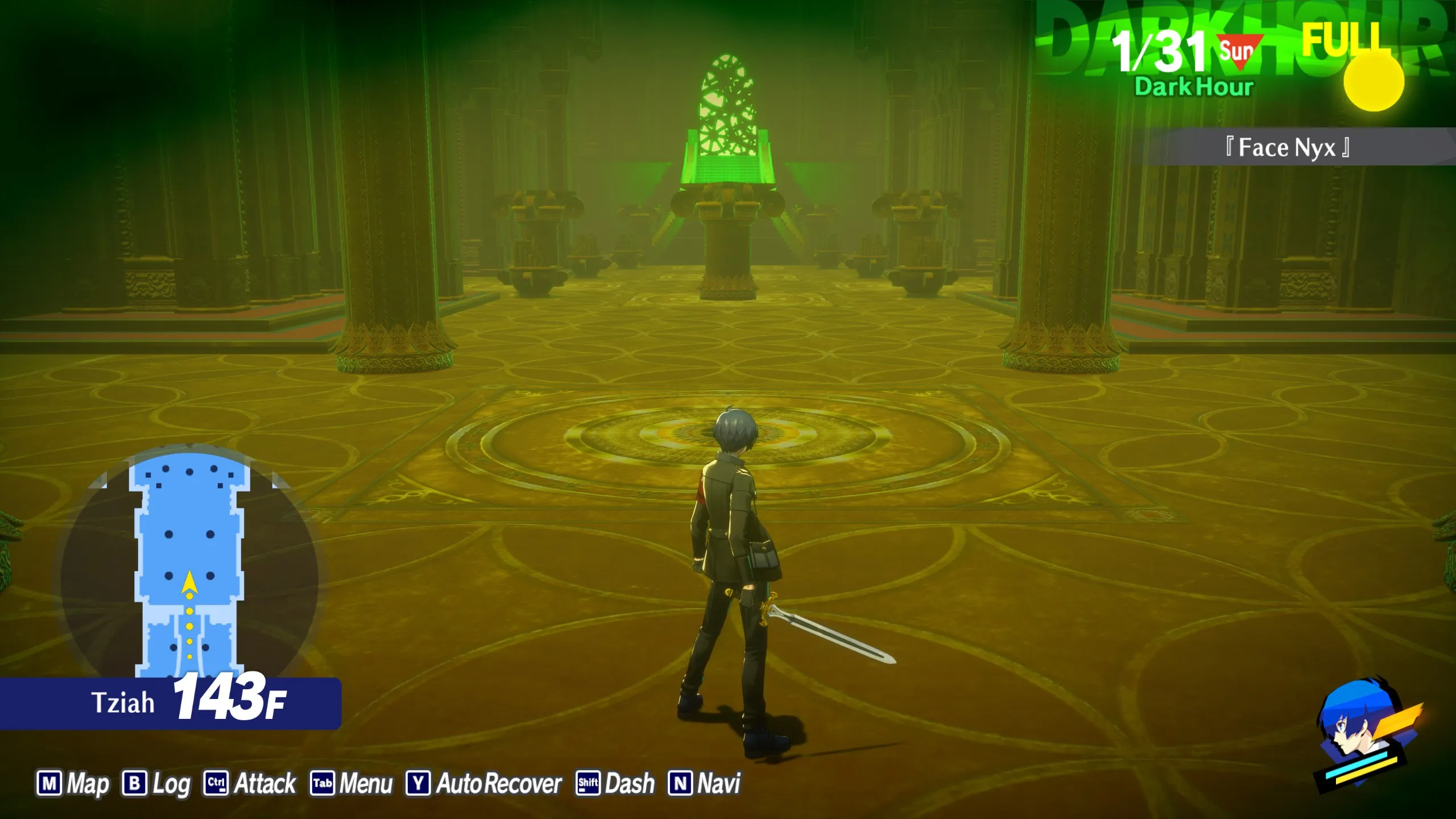 An image of the Tziah block in Persona 3 Reload.