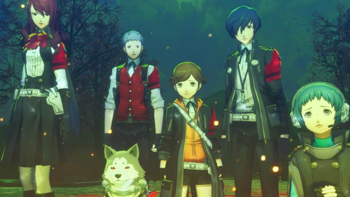 All main characters from Persona 3 Reload are standing together