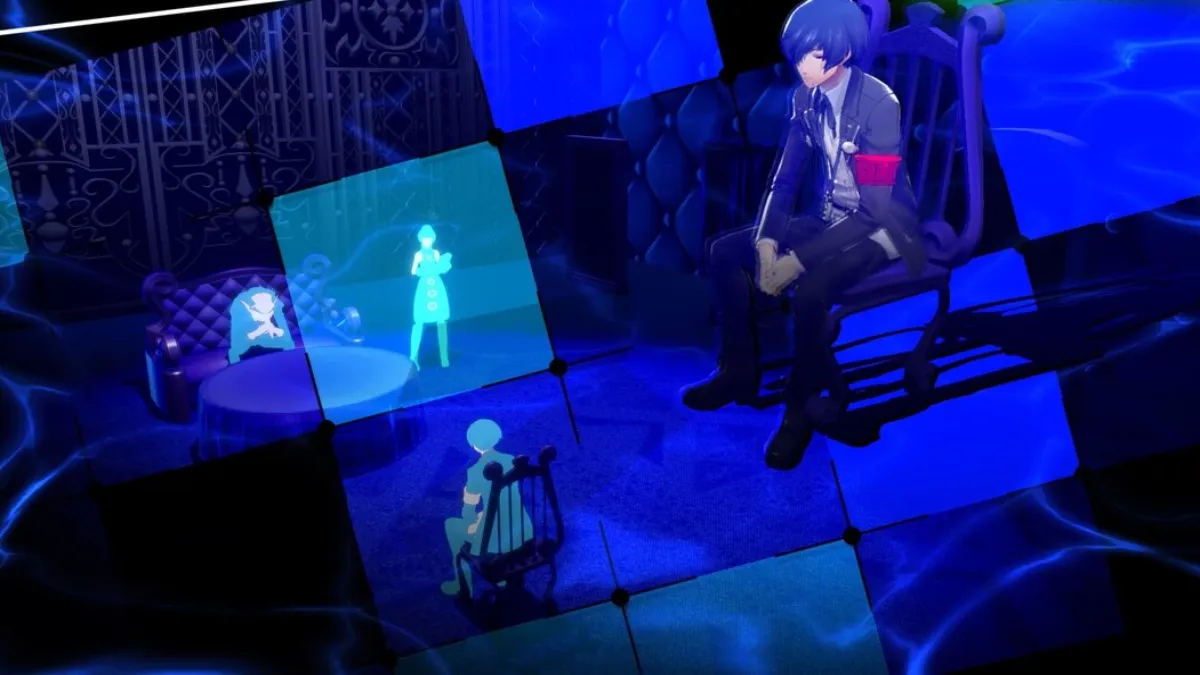 Fusion loading screen in Velvet Room in Persona 3 Reload
