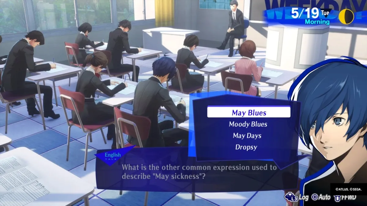 Persona 3 Reload: What's the other, more casual name for 'May sickness'?